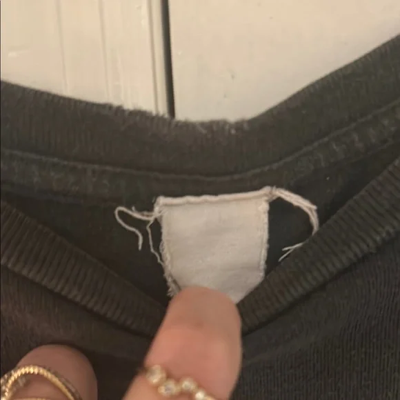 MadeWorn Black Short Sleeve Tee Eric Clapton with glitter effects on design M/L - Picture 6 of 10